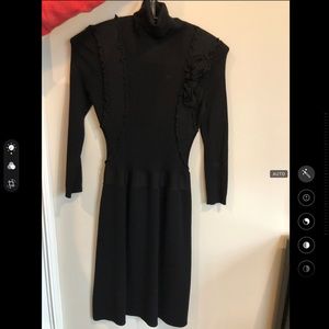 Red Valentino sweater dress- black